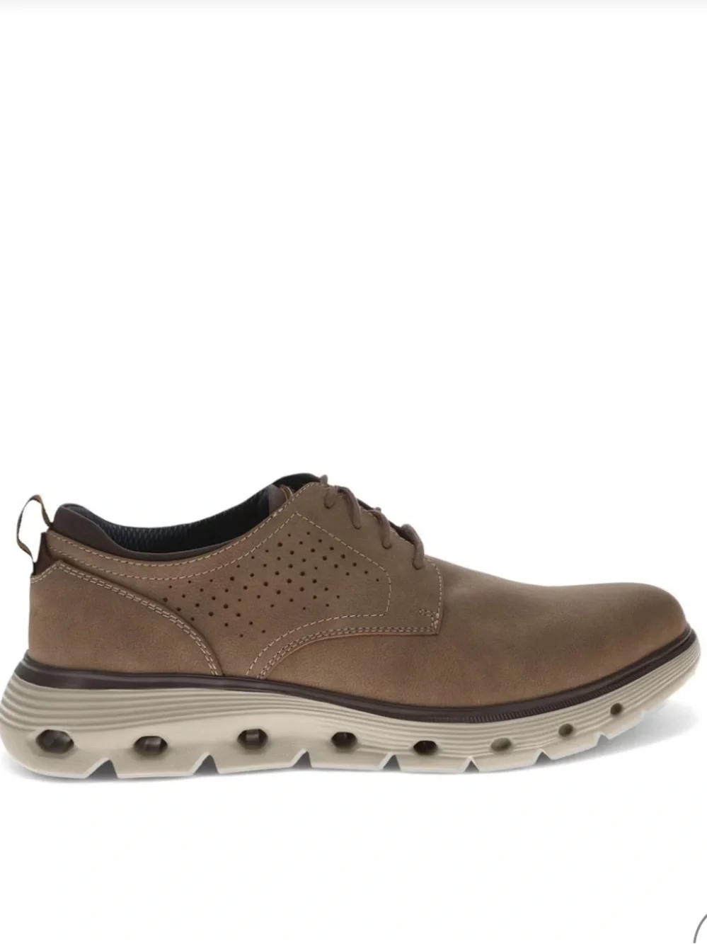 New in Box! Men’s Dockers Taupe Franco Casual Oxford Shoes Size 8.5